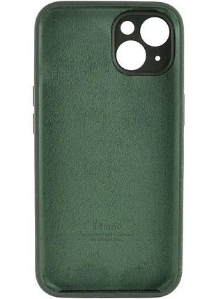 Чехол silicone case full camera protective (aa) для apple iphone 15 plus (6.7") зеленый / cyprus green 3