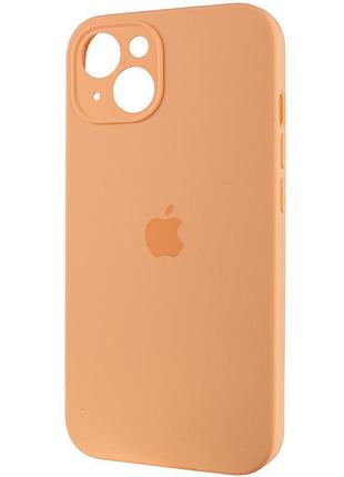 Чехол silicone case full camera protective (aa) для apple iphone 15 plus (6.7") оранжевый / cantaloupe 4
