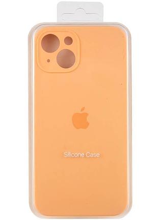 Чехол silicone case full camera protective (aa) для apple iphone 15 plus (6.7") оранжевый / cantaloupe 7