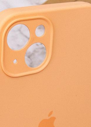 Чехол silicone case full camera protective (aa) для apple iphone 15 plus (6.7") оранжевый / cantaloupe 8
