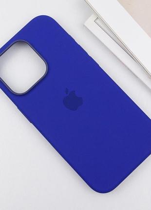 Чехол silicone case (aaa) with magsafe and animation (button) для apple iphone 16 pro (6.3") ultramarine