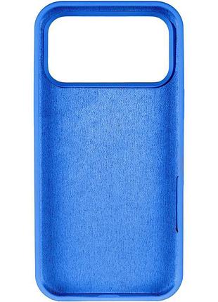 Чохол silicone case full protective (aa) для apple iphone 17 pro (6.3") синій / capri blue 3