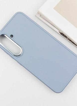 Tpu чохол bonbon metal style для samsung galaxy s24+ / s25+ блакитний / mist blue