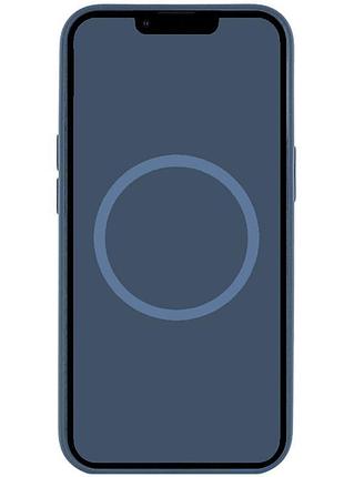 Чехол silicone case (aaa) with magsafe and animation (button) для apple iphone 16 pro (6.3") denim 4