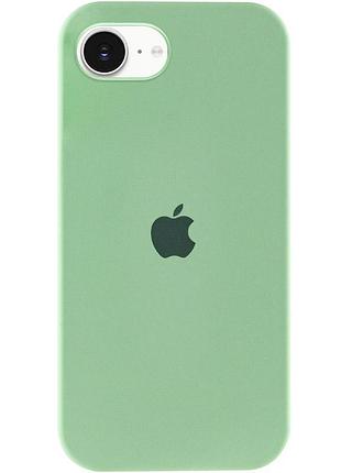 Чехол silicone case full protective (aa) для apple iphone 16e (6.1") зеленый / pistachio