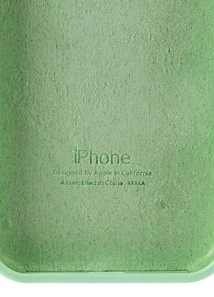 Чехол silicone case full protective (aa) для apple iphone 16e (6.1") зеленый / pistachio 4