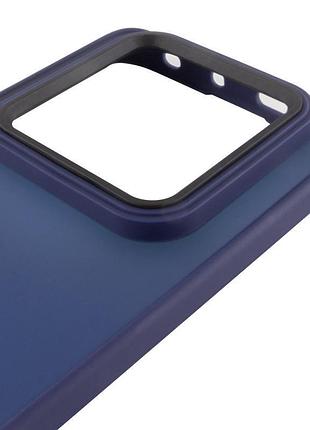 Чохол tpu+pc lyon frosted для xiaomi redmi note 14 pro 4g deep navy