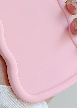 Чехол tpu ripple для apple iphone 15 (6.1") pink
