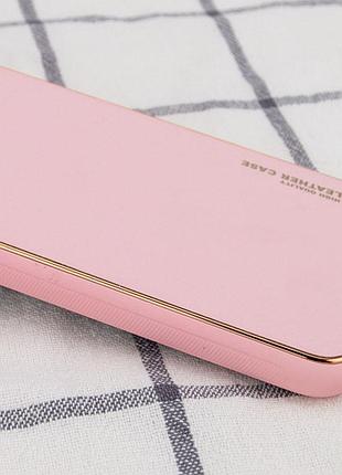 Шкіряний чохол xshield для apple iphone 14 (6.1") рожевий / pink