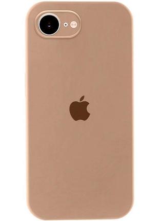Чохол silicone case full camera protective (aa) для apple iphone 16e (6.1") бежевий / desert gold