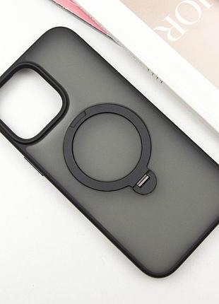 Чохол ummi colorful with magsafe hq ring для apple iphone 14 pro max (6.7") black