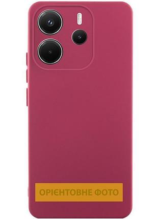 Чохол silicone cover ummi lakshmi full camera (aa) для xiaomi redmi note 14 pro 4g/5g бордовий / marsala