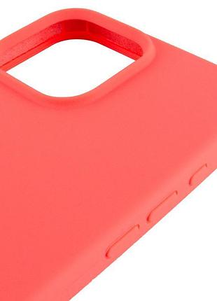 Чохол silicone case full protective (aa) для apple iphone 14 pro (6.1") кавуновий / watermelon red