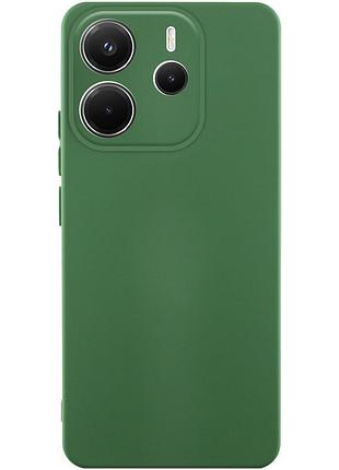 Чохол tpu getman liquid silk full camera для xiaomi redmi note 14 4g (int. version) зелений / dark green
