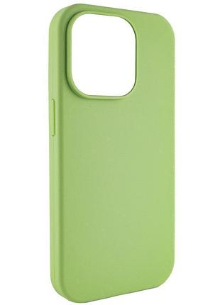 Чохол silicone case full protective (aa) no logo для apple iphone 14 pro max (6.7") м'ятний / mint 2