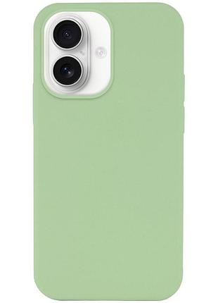 Чохол silicone case full protective (aa) no logo для apple iphone 16 plus (6.7") м'ятний / mint