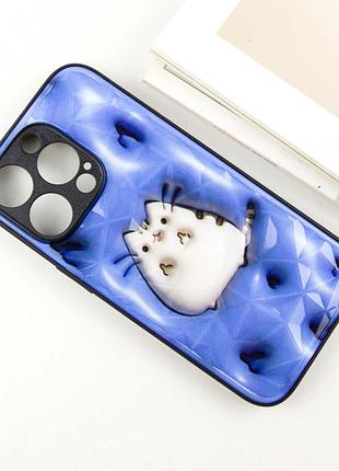 Tpu+pc чохол prisma fluffie для apple iphone 13 pro (6.1") pusheen