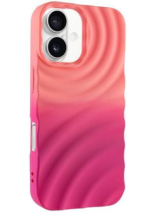 Чохол tpu colorwave для apple iphone 16 (6.1") peach / pink