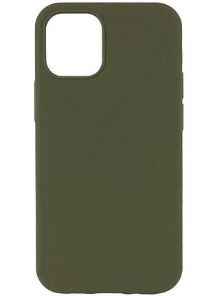 Чохол silicone case full protective (aa) no logo для apple iphone 15 plus (6.7") зелений / dark olive