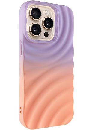 Чохол tpu colorwave для apple iphone 14 pro (6.1") dasheen / peach