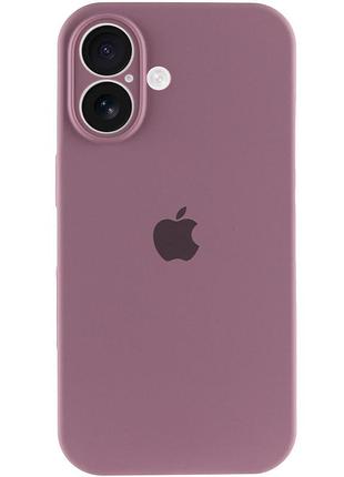 Чехол silicone case full camera protective (aa) для apple iphone 16 plus (6.7") лиловый / lilac pride 5