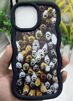 Чохол tpu cloudy pictures для apple iphone 16 pro (6.3") paws
