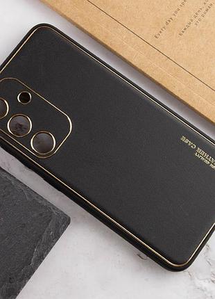 Шкіряний чохол xshield для samsung galaxy s24 чорний / black
