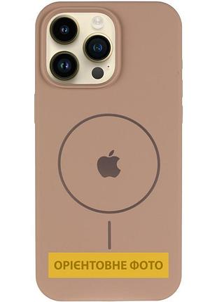 Чехол silicone case full protective (aa) v2 with magsafe для apple iphone 16e (6.1") бежевый / desert gold 2