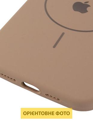 Чехол silicone case full protective (aa) v2 with magsafe для apple iphone 16e (6.1") бежевый / desert gold 4