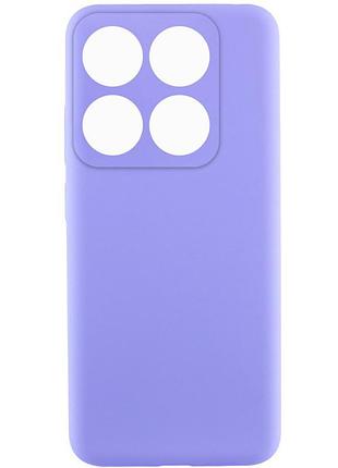 Чехол silicone cover lakshmi full camera (aaa) для xiaomi 14t pro сиреневый / dasheen