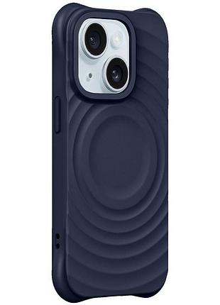 Чохол tpu orbit with magsafe для apple iphone 15 (6.1") dark blue