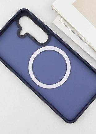 Чохол ummi colorful with magsafe для samsung galaxy s24 синій / navy blue