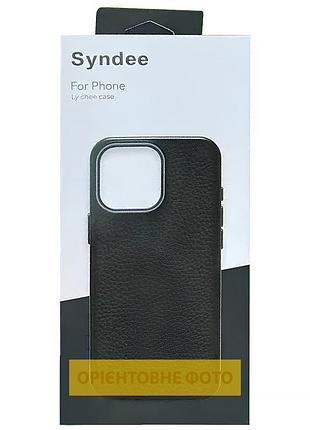 Чохол syndee with magsafe для apple iphone 16 (6.1") black / black