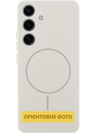 Чехол silicone cover lakshmi full camera (aa) with magfit для samsung galaxy s25 edge белый / white