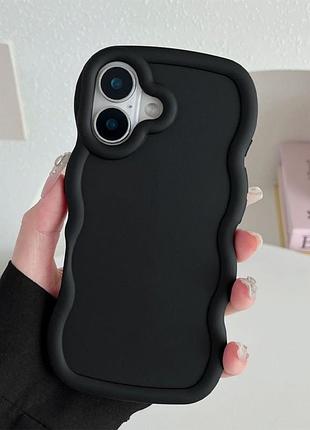 Чехол tpu ripple для apple iphone 16 (6.1") black