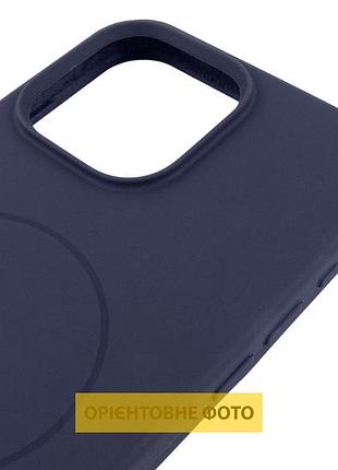 Чохол silicone case full protective (aa) v2 with magsafe для apple iphone 16e (6.1") темно-синій / midnight blue 4