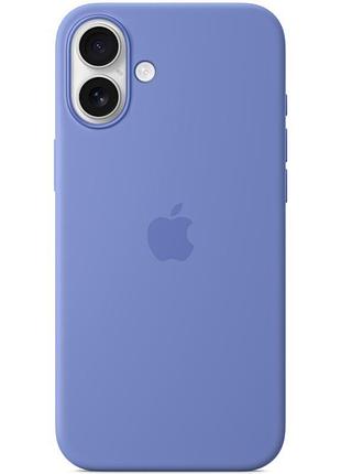 Чохол silicone case (aaa) with magsafe and animation (button) для apple iphone 16 (6.1") periwinkle 4