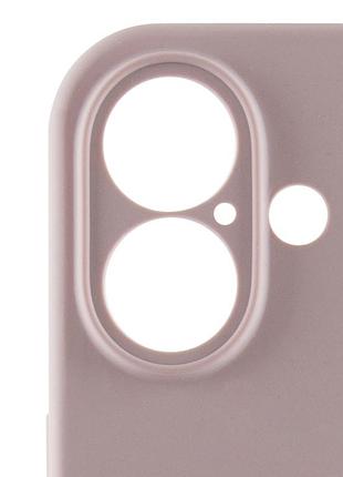 Чохол silicone case full camera protective (aa) для apple iphone 16 plus (6.7") сірий / lavender 4