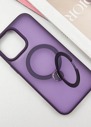 Чехол ummi colorful with magsafe hq ring для apple iphone 14 pro max (6.7") purple