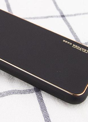 Шкіряний чохол xshield для apple iphone 14 (6.1") чорний / black