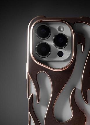 Чехол tpu winfire для apple iphone 14 pro max (6.7") brown 3