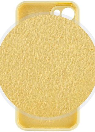 Чехол silicone case full camera protective (aa) для apple iphone 14 plus (6.7") желтый / mellow yellow 6