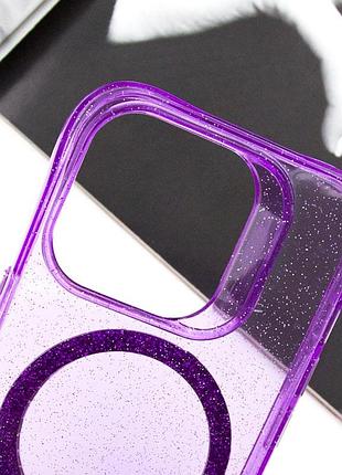 Чехол tpu radiance with magsafe для apple iphone 16 pro (6.3") purple