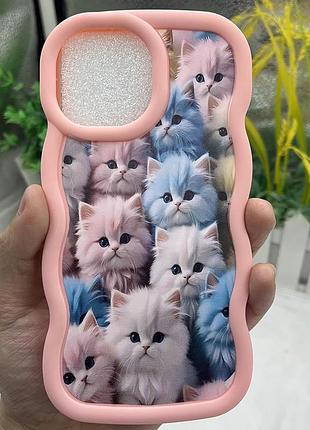 Чохол tpu cloudy pictures для apple iphone 15 pro max (6.7") kittens