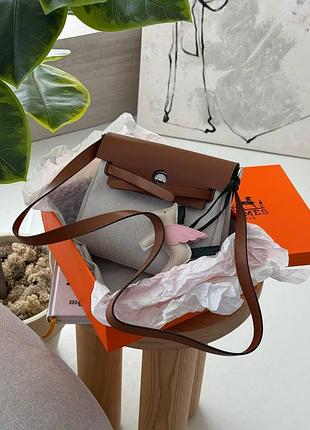 Hermès herbag zip 20 bag grey/brown