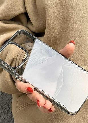 Чехол tpu+pc multi-color для apple iphone 15 pro (6.1") black