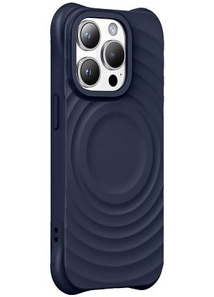 Чохол tpu orbit with magsafe для apple iphone 15 pro max (6.7") dark blue