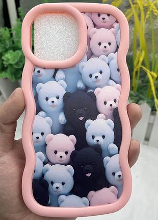 Чохол tpu cloudy pictures для apple iphone 14 pro (6.1") bears