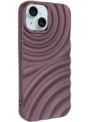 Чехол tpu monowave для apple iphone 15 (6.1") brown