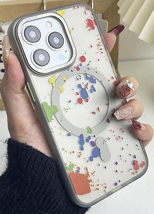 Чехол tpu+pc flush with magsafe для samsung galaxy s24+ / s25+ white